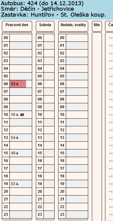 Bus424 z Decina zastavka Huntirov Stara Oleska koupaliste.png